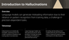 Introduction to Hallucinations